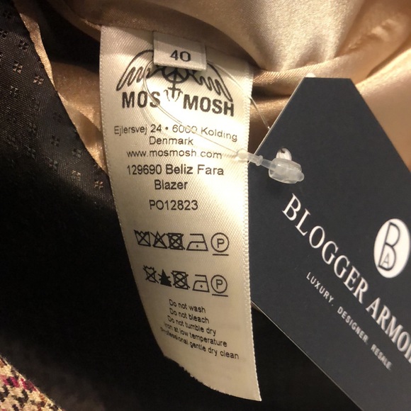 Mos Mosh Beliz Fara Plaid Double Breasted Blazer - Picture 10 of 10